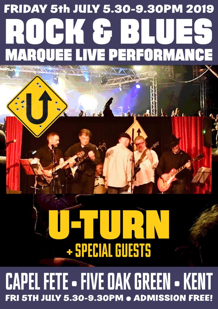 U-Turn Live at Capel Fete-Ival Five Oak Green