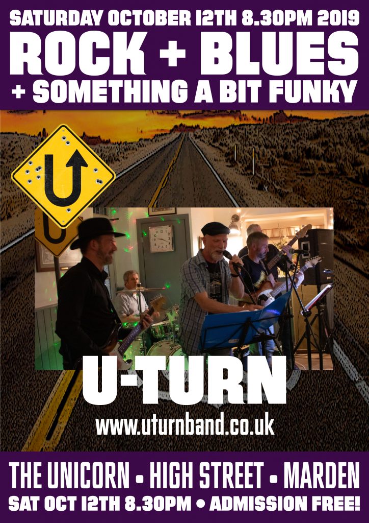 U-Turn Live at The Unicorn Marden kent